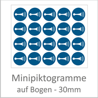 Minipikogramme DIN ISO 7010